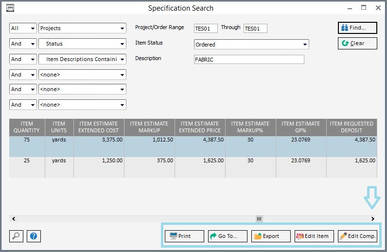 Scroll and Export Example
