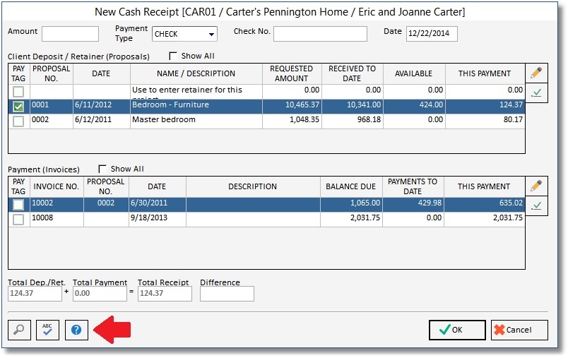 new cash receipt window