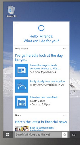 windows 10 cortana
