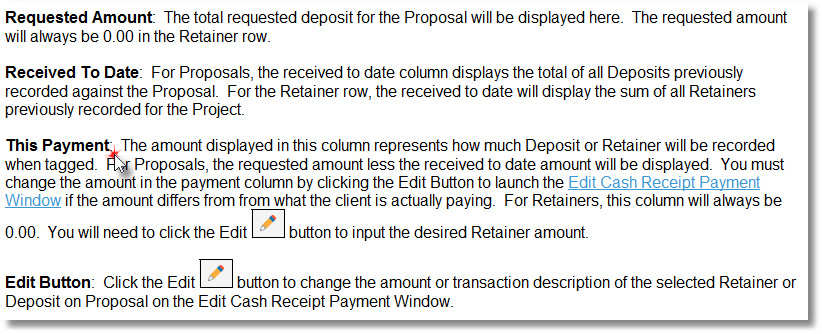 cash receipts manual section