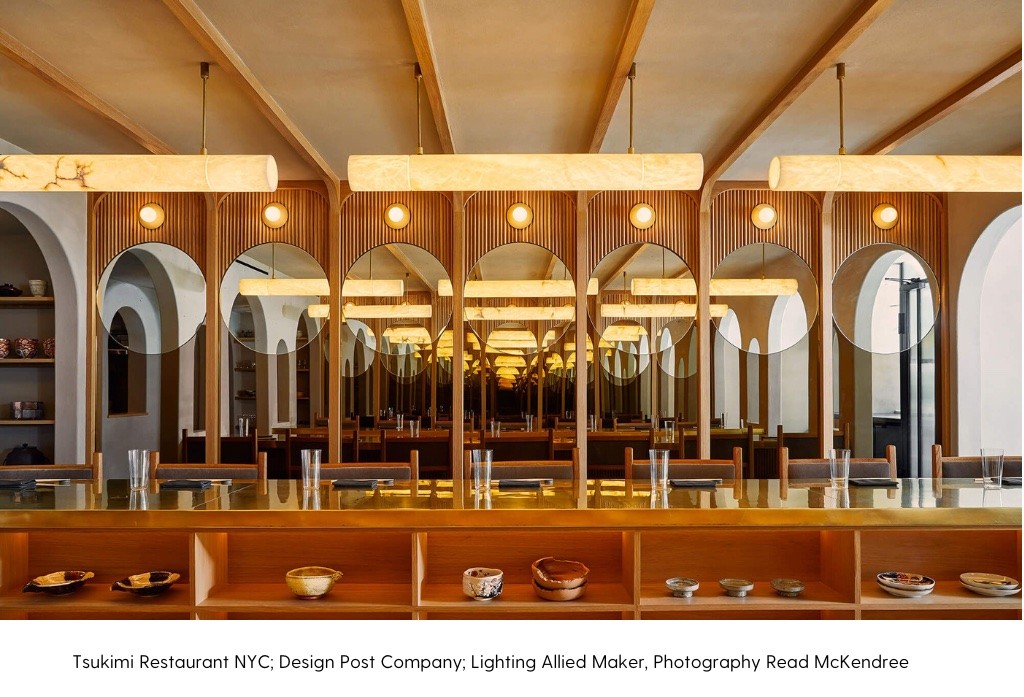 Tsukimi restaurant lighting design